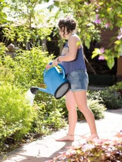 French Blue Watering Can -Flowers Plants Shop 06341 1341 tif