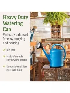 French Blue Watering Can -Flowers Plants Shop 06341 7