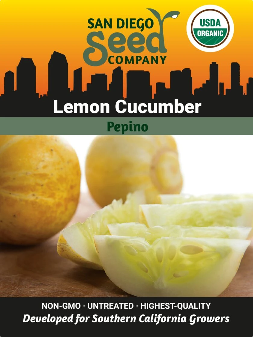 Cucumber, Lemon Organic Seeds 3 Cucumber, Lemon Organic Seeds