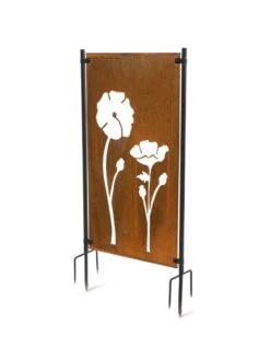 Poppy Corten Steel Screen -Flowers Plants Shop 3 4 crop 8612984 3180