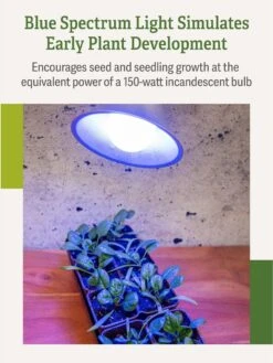 Miracle LED® Grow Light Bulb, Blue -Flowers Plants Shop 3 4 crop Miracle Bulb Blue 3