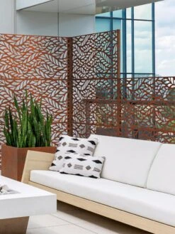 Veradek 2-Panel Privacy Screen Set, Flowleaf -Flowers Plants Shop 8599212 06V tif