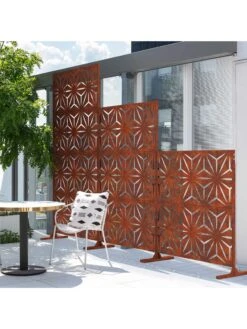 Veradek 2-Panel Privacy Screen Set, Star -Flowers Plants Shop 8599214 04v
