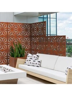 Veradek 2-Panel Privacy Screen Set, Star -Flowers Plants Shop 8599214 06v