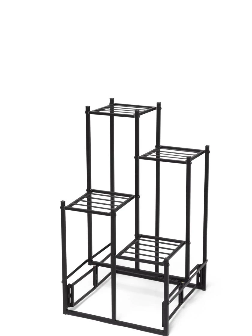 4-Tier Square Foldable Plant Stand 5 4-Tier Square Foldable Plant Stand - Image 3