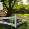 Split Rail Corner Vinyl Fence -Flowers Plants Shop 8599774 01V tif