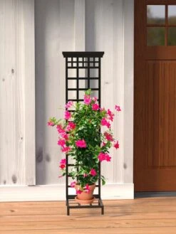 Mission-Style Planter Stand With Trellis 7 Mission-Style Planter Stand With Trellis -Flowers Plants Shop 8600111 01V tif