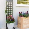 Mission-Style Planter Stand With Trellis -Flowers Plants Shop 8600111 19900 tif