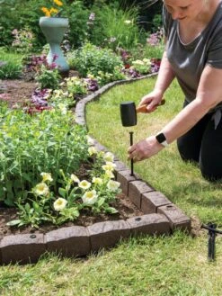 Roman Stone Recycled Rubber Landscape Edging, 4' 9 Roman Stone Recycled Rubber Landscape Edging, 4' -Flowers Plants Shop 8609898 019 tif