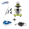 Sun Joe 24V-WDV6000 24-Volt ION+ Cordless Portable Stainless Steel Wet/Dry Vacuum Kit | 5.3 Gal | W/ 4.0-Ah Battery And Charger -Flowers Plants Shop 8610658 01v sun joe cordless wet dry vacuum kit