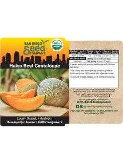 Hales Best Cantaloupe Organic Seeds 7 Hales Best Cantaloupe Organic Seeds -Flowers Plants Shop 8611872 02v