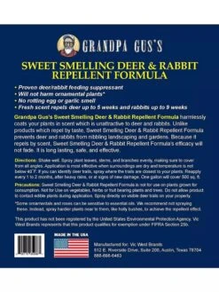 Grandpa Gus's Deer & Rabbit Repellent Spray 10 Grandpa Gus's Deer & Rabbit Repellent Spray -Flowers Plants Shop 8612427 05V 3 4