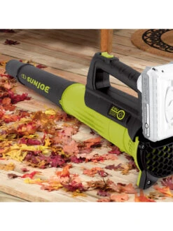 Sun Joe® 24V ION+ 2.0-Ah Cordless Compact Turbine Jet Blower, 100-MPH 350-CFM -Flowers Plants Shop 8612516 11v