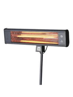 Sun Joe® 1500W Elec. Infrared OD Patio Heater, Adjust Ht. Range, W/Wall Bracket & Cover -Flowers Plants Shop 8612532 01v
