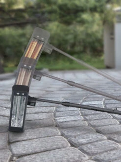 Sun Joe® 1500W Elec. Infrared OD Patio Heater, Adjust Ht. Range, W/Wall Bracket & Cover -Flowers Plants Shop 8612532 08v