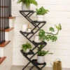 Crisscross Cascading Plant Stand With Black Trays 1 Crisscross Cascading Plant Stand With Black Trays -Flowers Plants Shop 8612705 0081 crisscross cascading plant stand with black trays