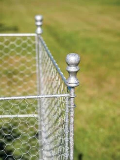 Tall Chicken Wire Critter Fence With Gate -Flowers Plants Shop 8613260 0082