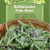 Rattlesnake Pole Bean Organic Seeds -Flowers Plants Shop 8613650 01v rattlesnake pole bean