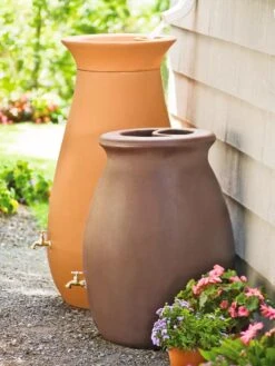 Rainwater Urn, 50 Gallon -Flowers Plants Shop GS38683 02 tif