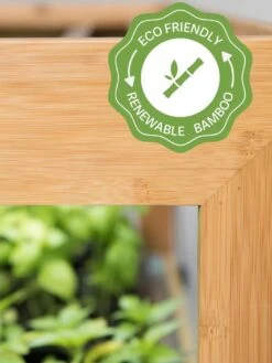 Medium Bamboo LED Grow Light Garden -Flowers Plants Shop bamboo grow light icon 3 4 5